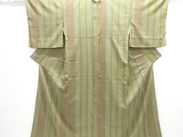 JAPANESE KIMONO / ANTIQUE KIMONO / SILK / HON SHIOZAWA / WOVEN STRIPE